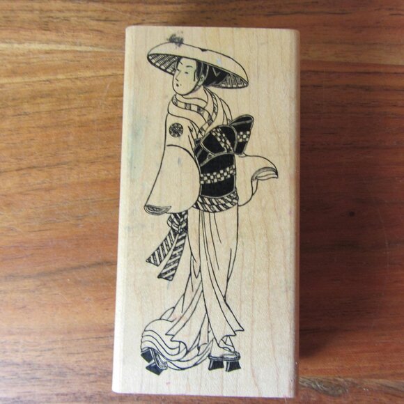rubber stamp judikins 2547H geisha (W4643) - Picture 1 of 4